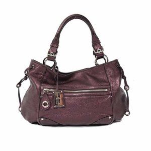 Car Shoe Metallic Leather Shoulder Bag